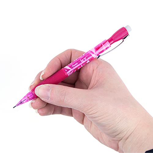 Pentel Icy Mechanical Pencil, 0.7mm, Tinted Pink Barrel, Box of 12 (AL27TP)
