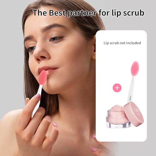 MSQ 5 PCS Lip Scrub Brush, Double-end Silicone Nose Clean Brush Lip Exfoliating Brush for Men Women Double-Sided Soft Lip Brush for Smoth Lip Appearance - color: Colorful