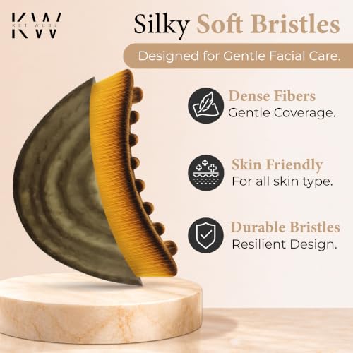 Lymphatic Contour Face Brush, Dry Brush Massager for Lymphatic Drainage