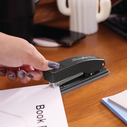 Swingline Stapler, Cub Compact Desktop Stapler, 20 Sheet Capacity, Metal, Matte Black (S701068) - color: Black