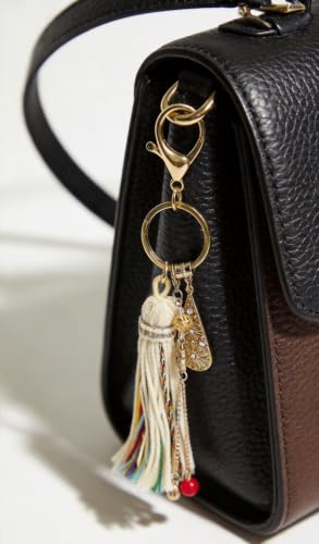 Boho Keychain, Tassels, Purse Charms for Handbags, Gift for Women - color: Gold