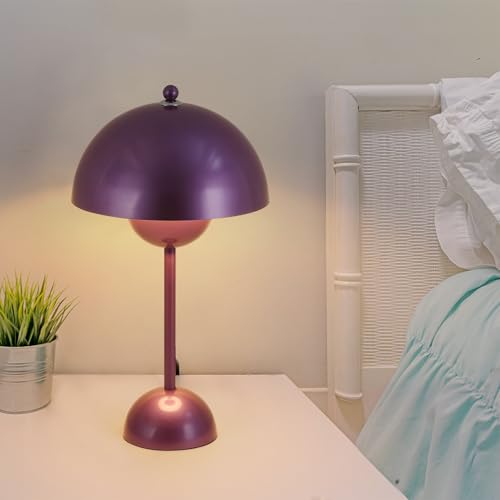 Creative Mid-Century Modern Bud Table Lamp for Home&Office, Pearl Violet - color: Pearl Violet