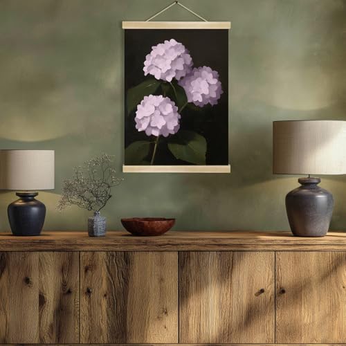 You found a duck Vintage Pink Hydrangea Poster Wall Art Decor,Retro Hydrangea Wall Art,Flower Linen Hanging Poster for Bedroom Living Room Office, 18.5X14inch (HD011) - color: HD011