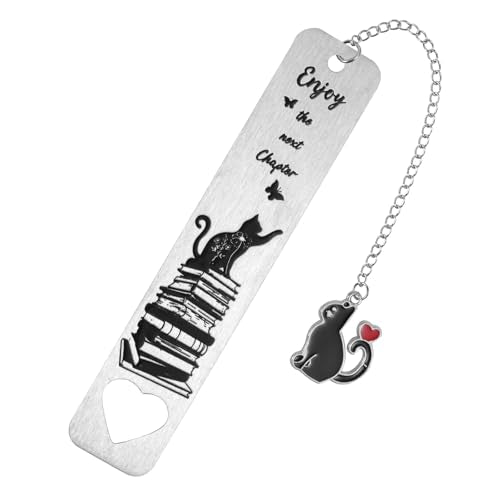 Cat Bookmark, Zinc Alloy Cute Kitten Themed Book Marker with Kitten - style: Butterfly Cat 2