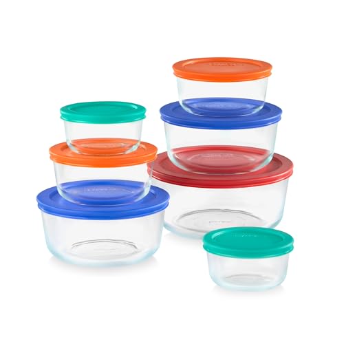 Pyrex Simply Store (7-Pack) Glass Food Storage Containers Set - size: 7 Pack (Medium)