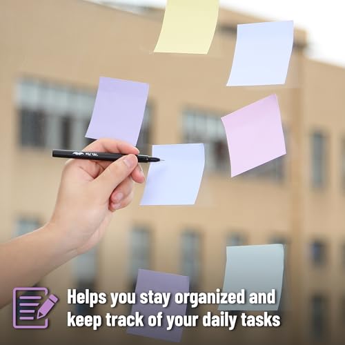 Mr. Pen- Sticky Notes, 3"x3", 12 Pads, 600 Sheets, Summer Colors - color: Summer