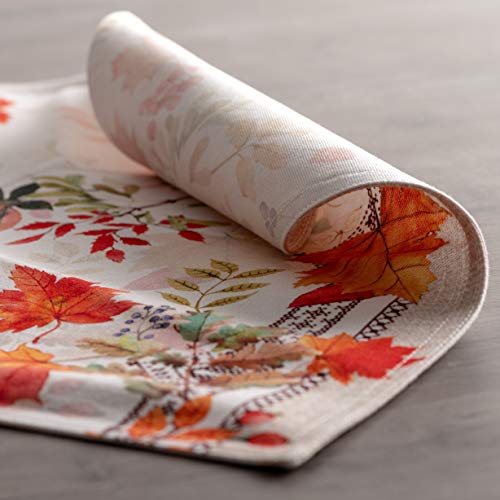 Maison d' Hermine Placemats Set of 4 Reusable 100% Cotton (13"x19") - color: 046 - Amarante, size: 13" X 19" (Pack of 4)