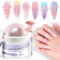 SAVILAND Pink 3D Molding Nail Sculpting Gel: 2.12 oz Solid Iridescent 3D Nail Gel for Professional Salon Use - color: Pink