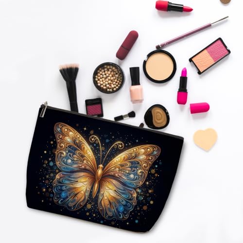 Butterfly Makeup Bag for Women Travel Organizer Pouch Cosmetic Bags 04 - color: Multicolor 1585