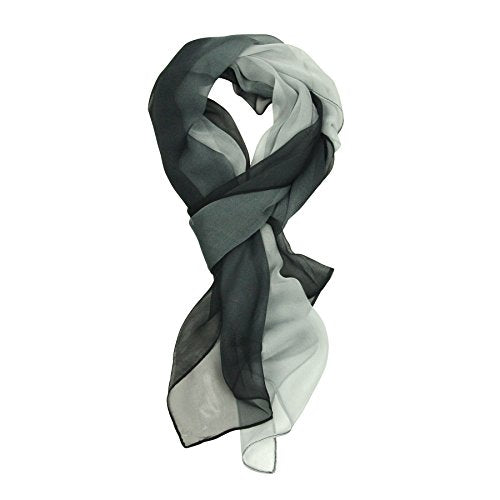 PANTONIGHT Long Chiffon Sheer Scarf Gradient Shaded Colors Lightweight Scarf For Womens - color: Color 086