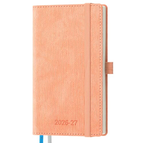 2026-2027 Weekly and Monthly Planner (Jul.2026–Dec.2027) - color: Pink, size: Pocket-6.5" x 3.75"
