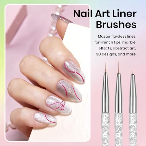 Beetles 31pcs Nail Art Brushes, Dotting Tools, Nail Art Pens, Dust Brush - color: A-Multicolor-31