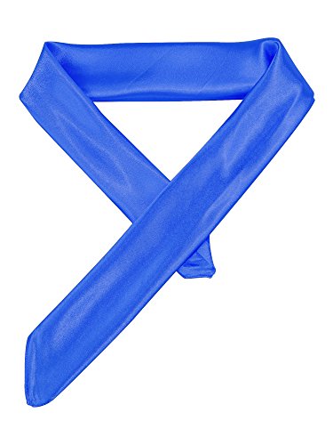 SATINIOR Square Neck Scarf Women - color: Royal Blue, size: 23.6 x 23.6 inches