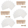 30Pcs 5x7Inch White Paper Photo Frames with String & Clips - color: White, size: 5x7inch