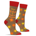 Funny Socks for Women and Teenage Girls, Cute Crazy Unique Novelty Gifts - color: C-ray-redgrey-1
