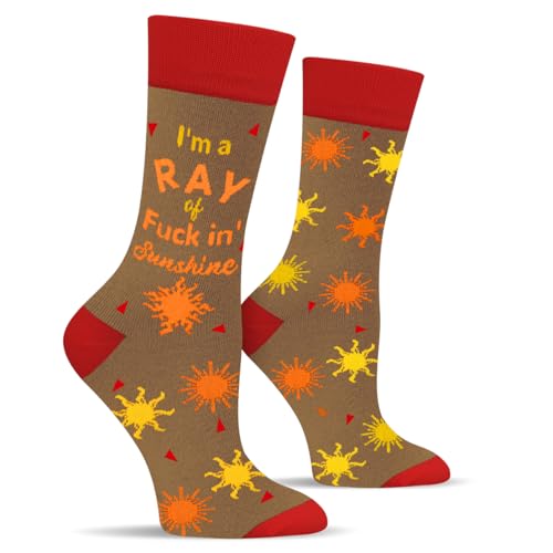Funny Socks for Women and Teenage Girls, Cute Crazy Unique Novelty Gifts - color: C-ray-redgrey-1