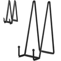 IBosins 5-Pack 12-Inch Plate Holder Display Stands Black Metal Frame Stand - color: Black, size: 12 Inch