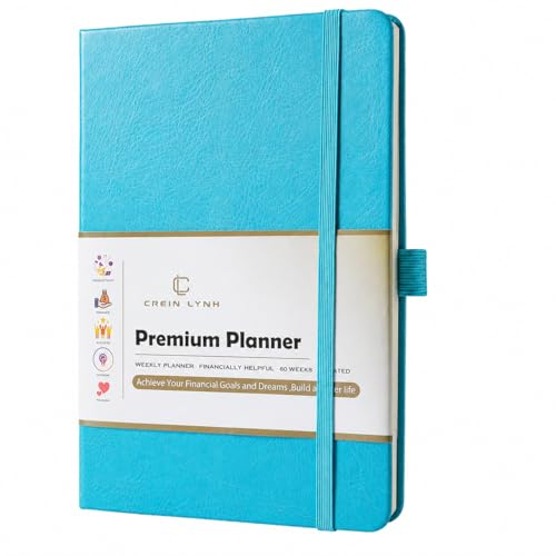 Planner 2025-2027, 36 Months Weekly and Monthly Planner with Budget & Goal Setting, 8.3" x 5.7", Flexible Cover, Daily Organizer with Inner Pocket, Bookmarks, Pen Holder for School Office Home–Blue - color: Blue