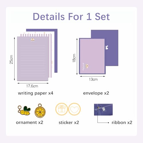 72 Pcs Stationery Paper Envelopes Set - color: Lovely Animal