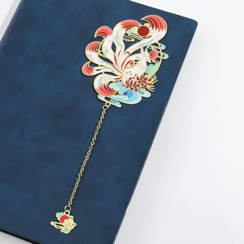 Shan Hai Jing Divine Beasts Bookmark Phoenix Dragon Koi Deer Good Luck Gift - color: Style 5 Gift Boxed