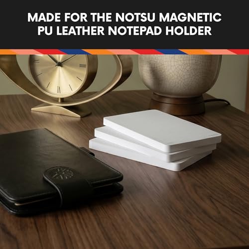 Notsu Dot Grid 3x5 Notepad Refills (3 Pack) - color: White