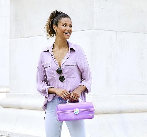 Caboodles On-The-Go Girl Retro Case, Lavender Marble, 13x8x5.75 Inch (Pack of 1) - color: Lilac Marble