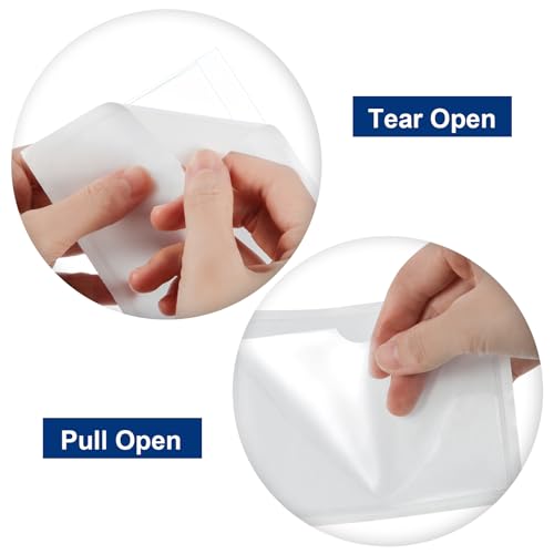Chinco 30 Pcs Self Adhesive Clear Index Card Pockets,3.6 x 4.8 Inches - size: 4.8 x 3.6 Inches