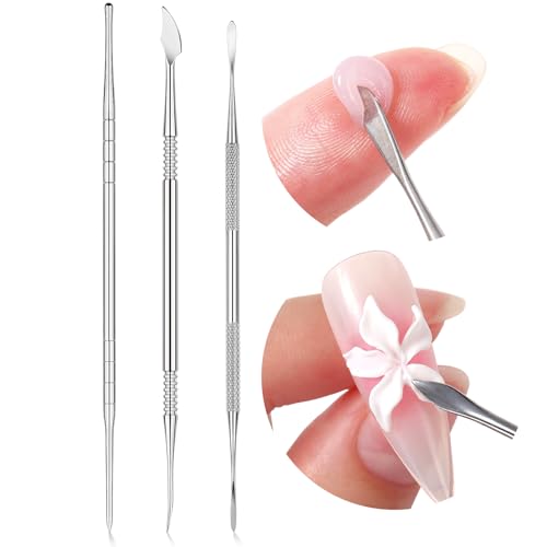 SAVILAND Dual-Head 3D Nail Art Sculpture Pen 3PCS - size: 3pcs