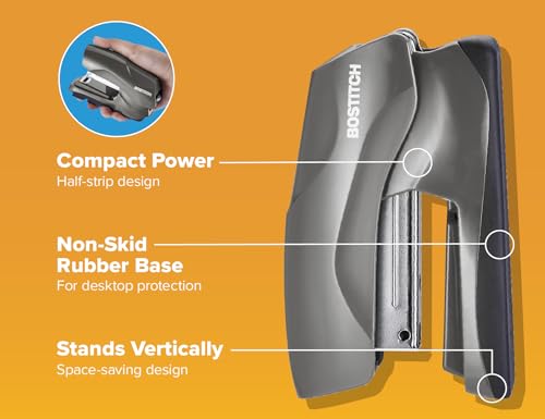 Bostitch Heavy Duty Stapler Value Pack, 40 Sheet Capacity, Gray - color: Gray