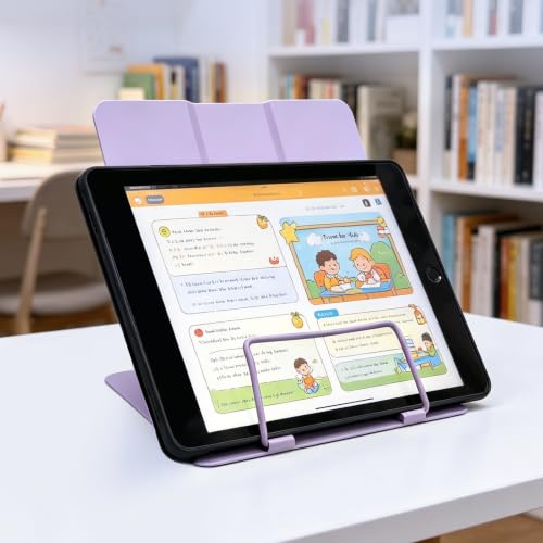 Book Stand, Book Holder, Book Stand for Reading – for Desk & Music - color: Purple