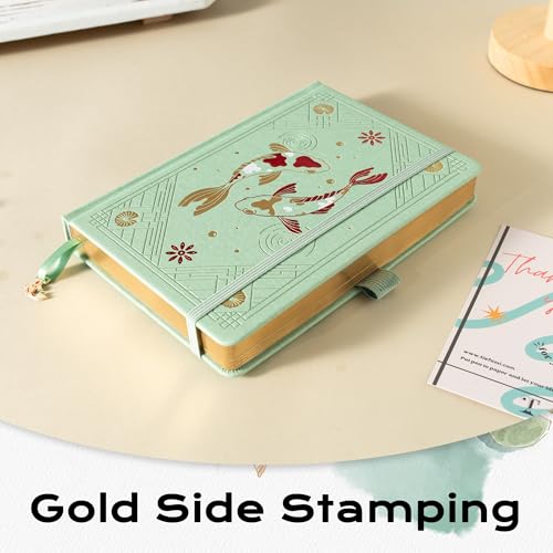 TIEFOSSI A5 Dotted Journal Notebook 190 Pages for Women & Men - color: Green, size: A5-Dotted
