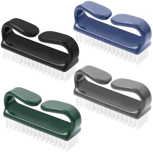 Larbois Handle Grip Nail Brush, Hand Fingernail Brush Cleaner Scrubbing Kit Pedicure for Toes and Nails Men Women - color: Color-8