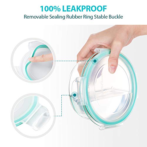 24pc Glass Food Storage Containers, Locking Lids，Glass Meal Prep Containers - color: Blue