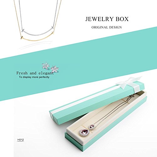 Oirlv Necklace/Bracelet Gift Box,Long Chain Jewelry Display Case(Blue) - size: Bracelet/Necklace/Long chain Box