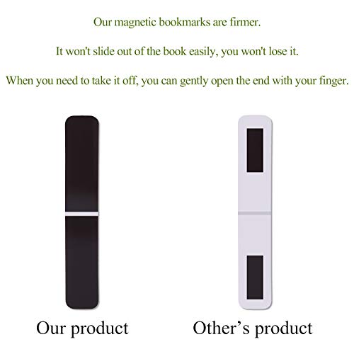 Chinco 10 Pieces Magnetic Bookmarks for Women Magnets Page Markers Clip Assorted Book Markers Set for Teachers Reading Gifts(Floral) - style: Floral