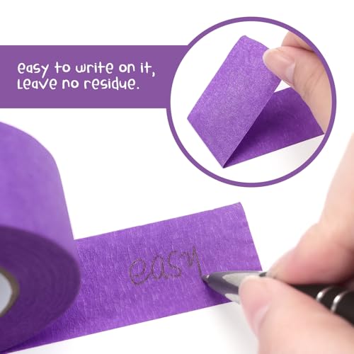 LONGKEY Colored Masking Tape Painters Tape 1 Inch X 20 Yards, 8 Rolls