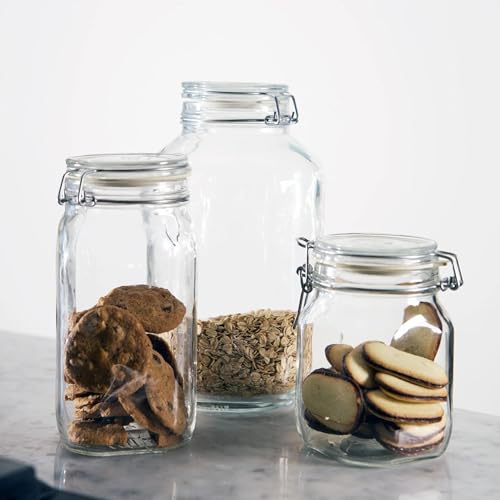 Bormioli Rocco Fido Clear Jar, 169 Oz. - color: Clear Top, size: 169 fl oz