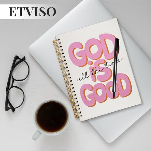Pink Bible Journal Notebook for Women, Inspirational Christian Gifts for Women, Prayer Bible Supplies Journal, Church Notes Notebook, Cute Preppy Aesthetic Hardcover Spiral Notebooks 5.5x8.3 - color: 03-Bible