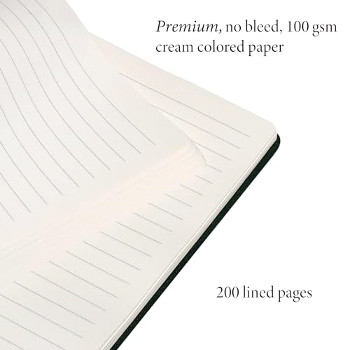 ANECDOTE. Lined Journal Notebook,192 Pages, A5 size: 8.3" x 5.4"| Hardcover - color: Evergreen, size: 8.3" x 5.4"