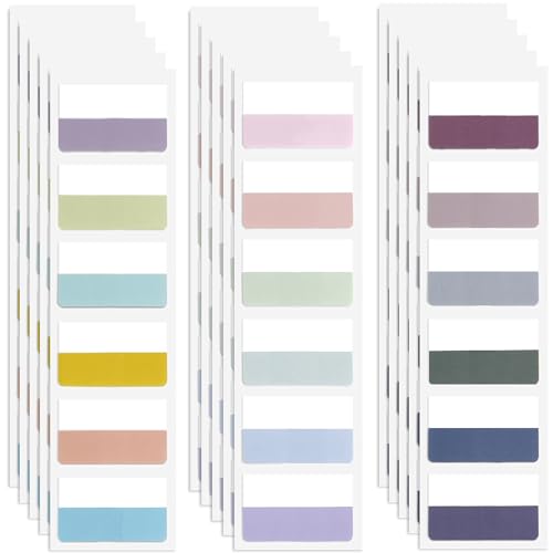Potanro Sticky Tabs 360pcs Color Tabs for Notebooks 1.8 Inch Book Tabs Writable Annotation Tabs Repositionable Page Tabs Flags Page Markers Labels for Notebooks, Filing, Classification (Large) - size: Large