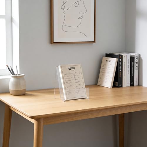 Large Acrylic Book Stand for Display - 5 Pack