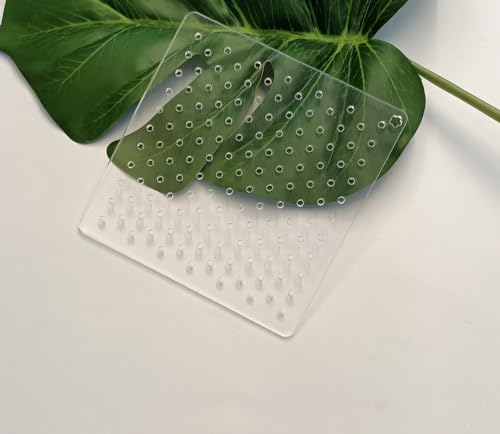 Acrylic Sashiko Stencil,Sashiko Embroidery Pattern,Quilt Stitch Mold,Small Needle Embroidery for Manual DIY Tool Template (Cross Dots) - style: Cross Dots