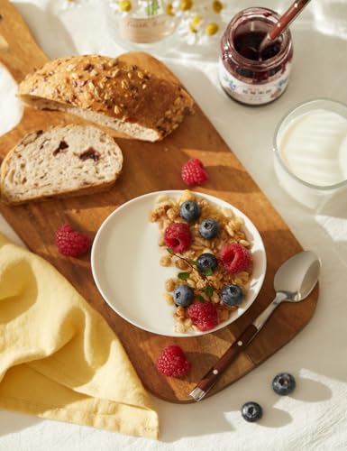 Teocera 5 Inch Porcelain Small Bowls Set, 6 Ounce small serving bowls for Dessert, Ice Cream, Snack, Dipping, Side Dishes, Microwave & Dishwasher Safe- White - color: White, size: 6 Ounce