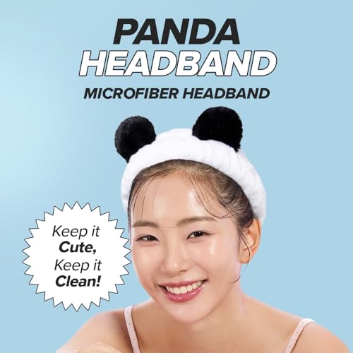 I DEW CARE Panda Face Wash Headband, Animal Head Band, Soft & Fuzzy - color: 05 Panda Headband