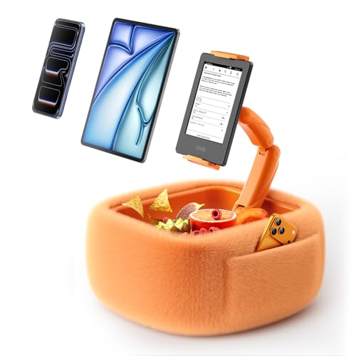 LULULOOK Tablet Pillow Stand for Kindle/iPad, Kindle Holder for Bed, Orange - color: Cosmic Orange