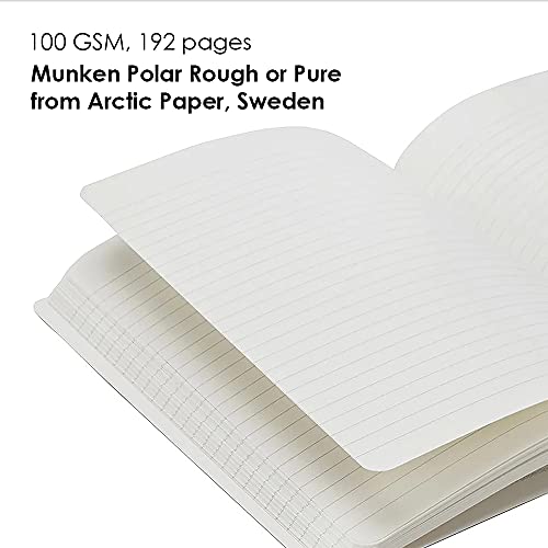 myPAPERCLIP Limited Edition A5 Ruled Notebook | 192 Pages, 100 GSM, Soft Cover, A5 (5.83 × 8.27 in) | Flat Lay | Bookmark & Elastic Closure | Lilac - color: Lilac, style: Ruled