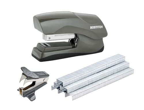 Bostitch Heavy Duty Stapler Value Pack, 40 Sheet Capacity, Gray - color: Gray