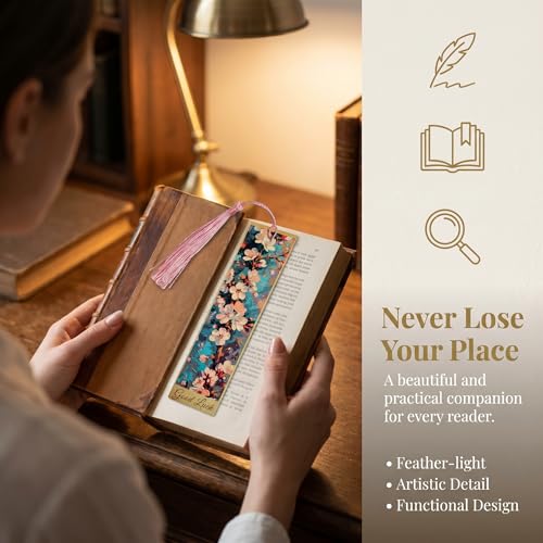 5Pcs Printed Paper Floral Vintage Oil Painting Book Marks with Tassels - color: Set E