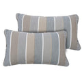 FUNHOME Outdoor Lumbar Pillow Covers 12X20 Inch, No Insert-Grey Stripe - color: Grey Stripe, size: 20"L x 12"W