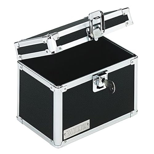 Vaultz Lockable Index Card Holder - Flash Card Organizer for Recipes, Passwords or Studying Holds 450 4x6 Notecards - Index Card Box Study Accessories, Black - color: Black, size: 4 X 6 Inch